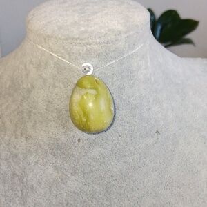 Yoni Gemstone Egg 1.5"  Green And White New